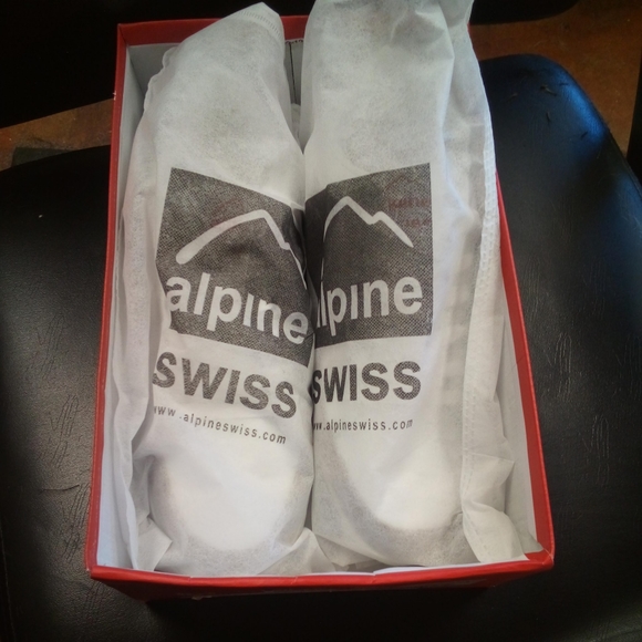 NEW Alpine Swiss Mens White Stefan Suede Trim Retro Fashion Sneakers sz 13 NWB - Picture 11 of 12